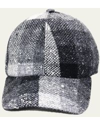 Grevi - Wool-cotton Check Baseball Cap - Lyst
