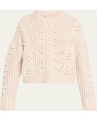 Ulla Johnson - Indra Cashmere-Wool Cable-Knit Sweater - Lyst
