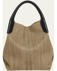 Loro Piana - Bale Small Rustic Silk Top-handle Bag - Lyst
