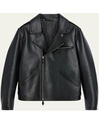 Berluti - Un Jour Patina Leather Moto Jacket - Lyst