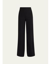 Akris - Double-Face Wool Bootcut Trousers - Lyst