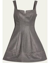 Jonathan Simkhai - Lydie Rhinestone Embellished Fit & Flare Mini Dress - Lyst
