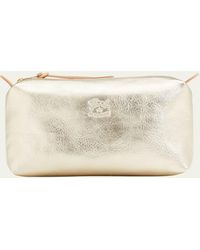 Il Bisonte - Classic Zip Leather Cosmetic Bag - Lyst