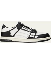 Amiri - Skel Bicolor Leather Low-top Sneakers - Lyst
