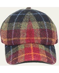 Grevi - Wool-cotton Check Baseball Cap - Lyst