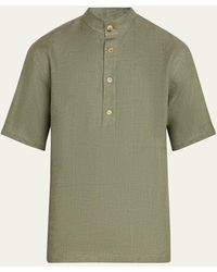 Loro Piana - Hakusan Linen Short-sleeve Shirt - Lyst