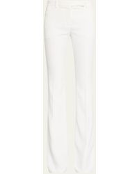 Alexander McQueen - Leaf Crepe Classic Suiting Pants - Lyst