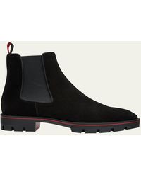 Christian Louboutin - Alpinosol Lug Sole Chelsea Boots - Lyst