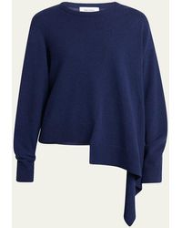 McQueen - Asymmetric Hem Cashmere-Wool Sweater - Lyst