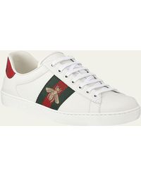 Gucci - New Ace Embroidered Low-top Sneakers - Lyst