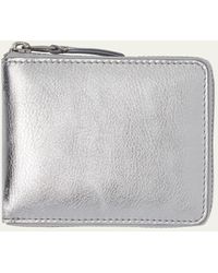 Comme des Garçons - Metallic Leather Zip Wallet - Lyst