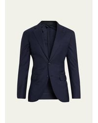 Brioni - Solid Wool-Silk Blazer - Lyst