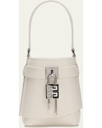 Givenchy - Shark Lock Micro Bucket Bag In Box Leather - Lyst
