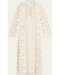 Jonathan Simkhai - Wiliama Lace-Up Maxi Dress - Lyst