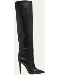 Christian Louboutin - Astrilarge Botta 100 Leather Heeled Boots - Lyst