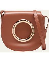 Gabriela Hearst - Ring Flap Leather Crossbody Bag - Lyst