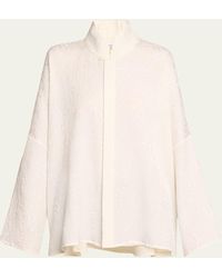 Eskandar - Imperial Shirt With Chinese Collar (mid Length) - Lyst