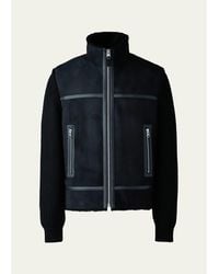 Mackage - Jonathan Mixed-Media Shearling Jacket - Lyst