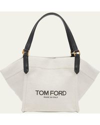 Tom Ford - Amalfi Small Logo Canvas Tote Bag - Lyst
