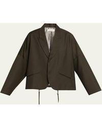 6397 - Relaxed Wool Cardigan Blazer - Lyst
