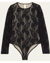 Zimmermann - Long-Sleeve Lace Bodysuit - Lyst