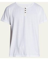 Greg Lauren - Henley Jersey Shirt - Lyst