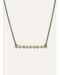 Armenta - Old World Diamond Crivelli Bar Necklace - Lyst