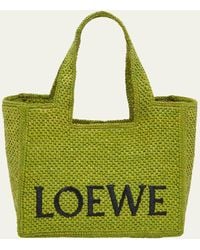 Loewe - X Paula'S Ibiza Font Logo Small Tote Bag - Lyst