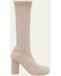 Bottega Veneta - Atomic Wool Tall Sock Boots - Lyst