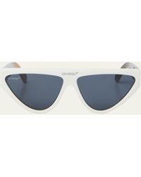 Off-White c/o Virgil Abloh - Gustav Logo-bridge Contemporary Sunglasses - Lyst
