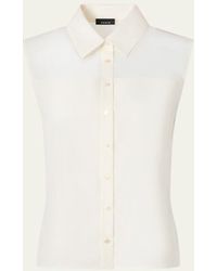 Akris - Cotton Voile Button-Down Fitted Shirt - Lyst