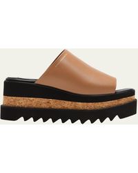 Stella McCartney - Sneak-elyse Alter Sporty Mat Platform Sandals - Lyst