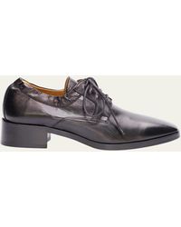 The Row - Leather Lace-up Derby Loafers - Lyst