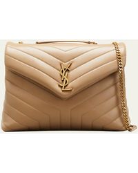 Saint Laurent - Loulou Medium Ysl Shoulder Bag In Quilted Leather - Lyst