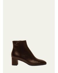 Santoni - Halfrida Napa Zip Ankle Booties - Lyst