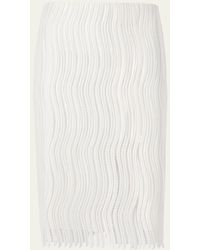 Akris - Techno Wave Guipure Slit Pencil Skirt - Lyst