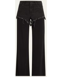 Christopher Esber - Duke Splice Layered Straight Jeans - Lyst