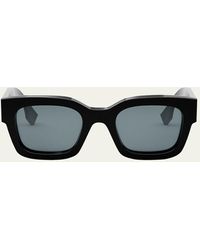 Fendi - Signature Acetate Cat-eye Sunglasses - Lyst