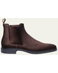 Santoni - Easy Suede Chelsea Boots - Lyst