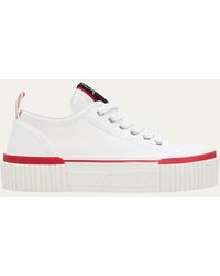 Christian Louboutin - Super Pedro Low-top Red Sole Sneakers - Lyst