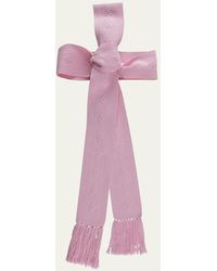 Pippa Holt - Handwoven Wide Pale Pink Belt - Lyst