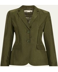 Jason Wu - Crinkled Satin Single-Breasted Blazer - Lyst