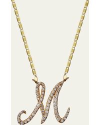 Lana Jewelry - Small Flawless Malibu Diamond Initial Necklace - Lyst