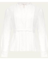 Twp - Pleated Poet Blouse - Lyst