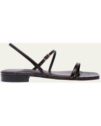 Emme Parsons - Hope 10mm Flat Strappy Sandals - Lyst