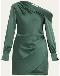 Jonathan Simkhai - Cameron Draped One-Shoulder Mini Dress - Lyst