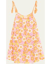 Ramy Brook - Imani Floral Crochet Mini Dress - Lyst