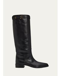 Prada - 30Mm Stivali Leather Riding Boots - Lyst