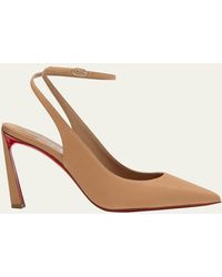 Christian Louboutin - Condora Leather Red Sole Ankle-strap Pumps - Lyst