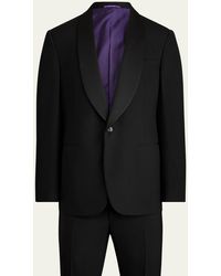 Ralph Lauren Purple Label - Gregory Barathea Wool Shawl Tuxedo - Lyst